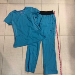 Set of women’s Healing Hands Scrubs